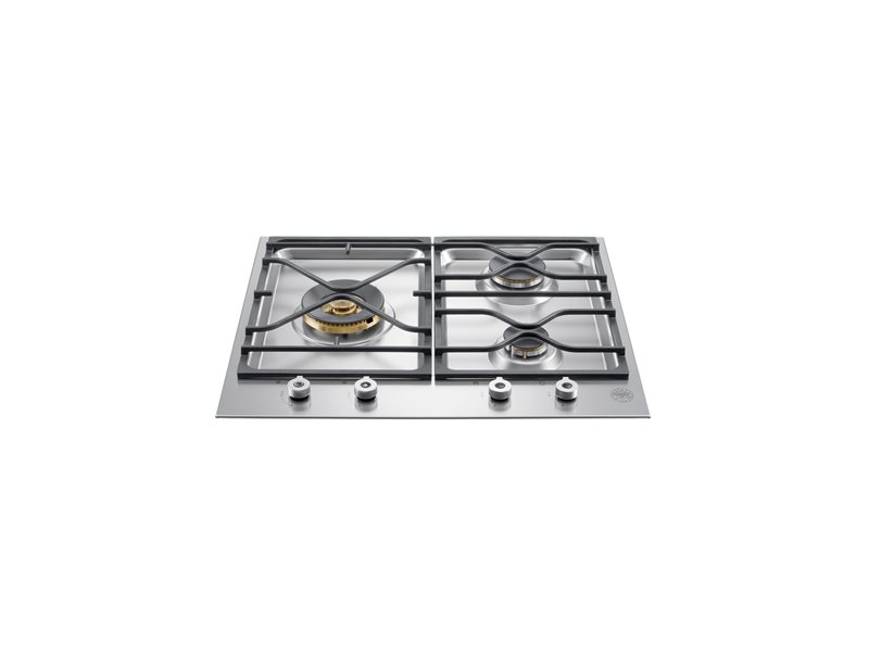 60 2-segment 3-Burner Gas hob | Bertazzoni - Stainless
